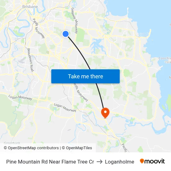 Pine Mountain Rd Near Flame Tree Cr to Loganholme map