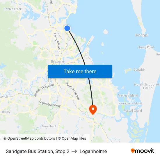 Sandgate Bus Station, Stop 2 to Loganholme map