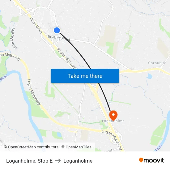 Loganholme, Stop E to Loganholme map