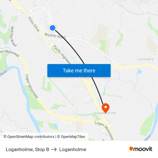 Loganholme, Stop B to Loganholme map