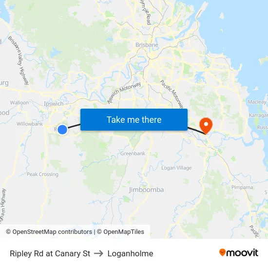 Ripley Rd at Canary St to Loganholme map