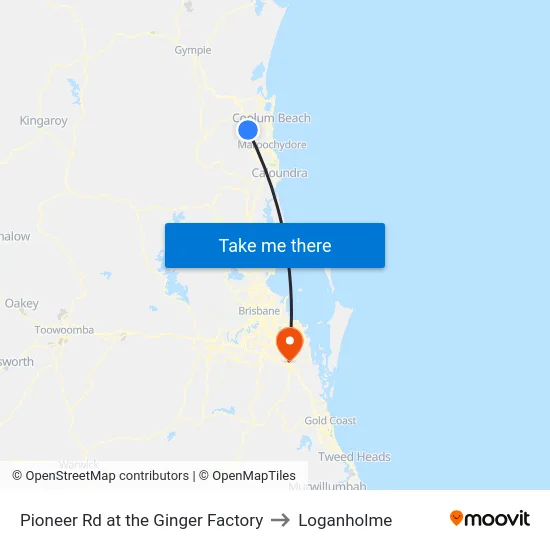 Pioneer Rd at the Ginger Factory to Loganholme map