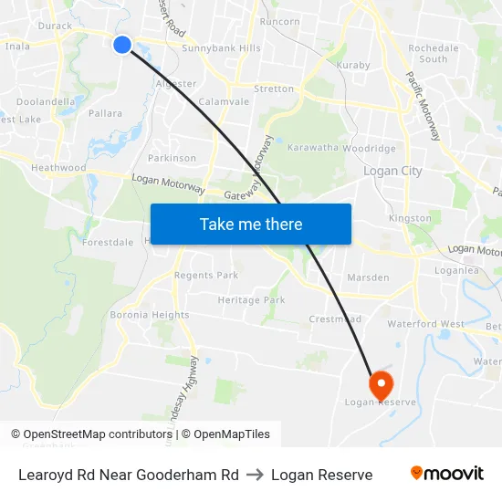 Learoyd Rd Near Gooderham Rd to Logan Reserve map