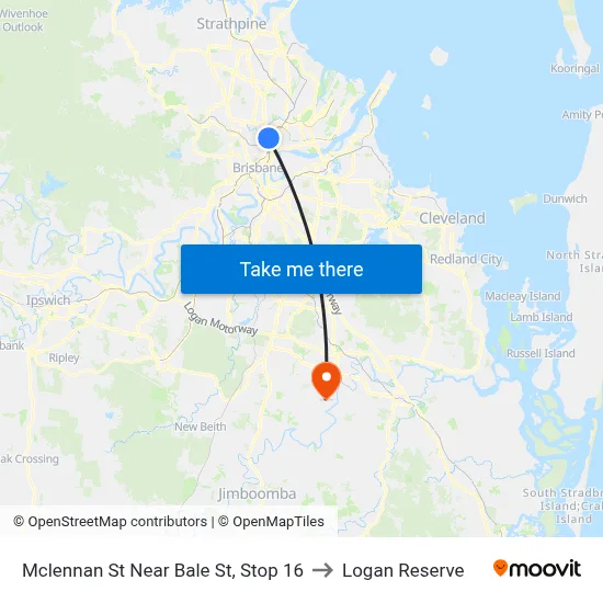 Mclennan St Near Bale St, Stop 16 to Logan Reserve map