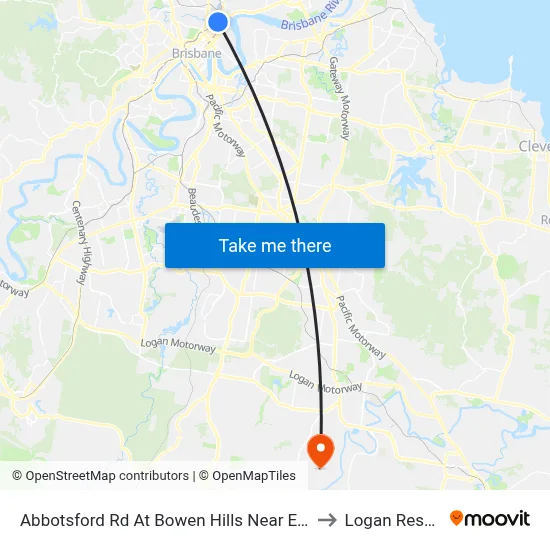 Abbotsford Rd At Bowen Hills Near Edgar St to Logan Reserve map
