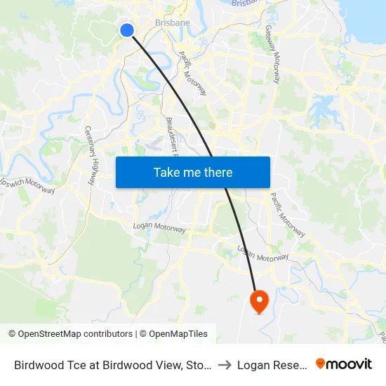 Birdwood Tce at Birdwood View, Stop 30 to Logan Reserve map