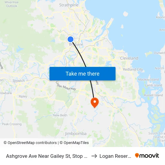 Ashgrove Ave Near Gailey St, Stop 24 to Logan Reserve map