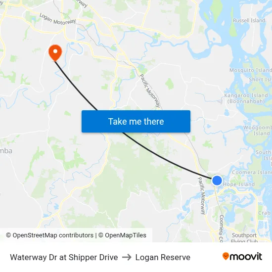 Waterway Dr at Shipper Drive to Logan Reserve map