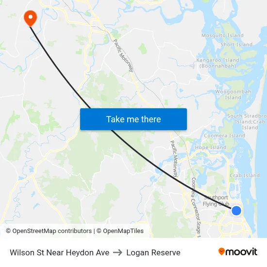 Wilson St Near Heydon Ave to Logan Reserve map