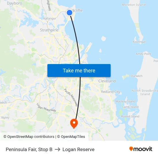Peninsula Fair, Stop B to Logan Reserve map