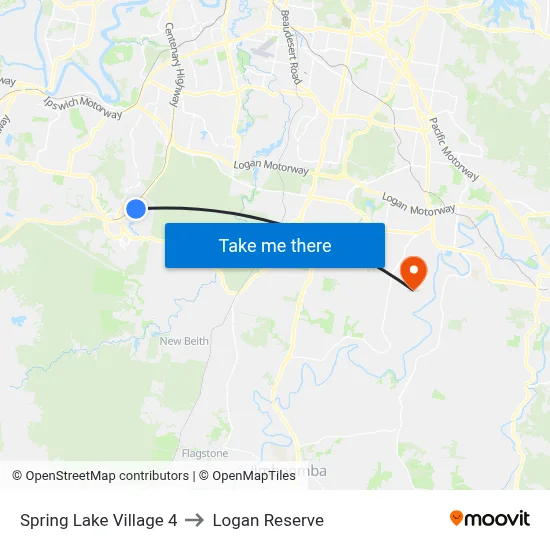 Spring Lake Village 4 to Logan Reserve map