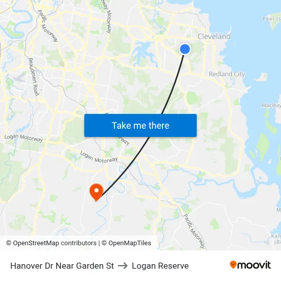 Hanover Dr Near Garden St to Logan Reserve map