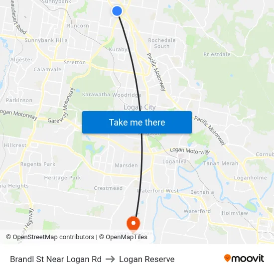 Brandl St Near Logan Rd to Logan Reserve map