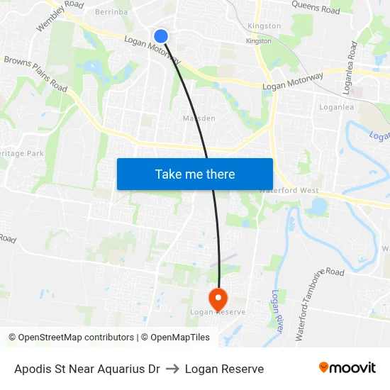 Apodis St Near Aquarius Dr to Logan Reserve map