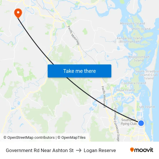 Government Rd Near Ashton St to Logan Reserve map