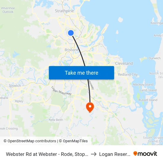 Webster Rd at Webster - Rode, Stop 37 to Logan Reserve map