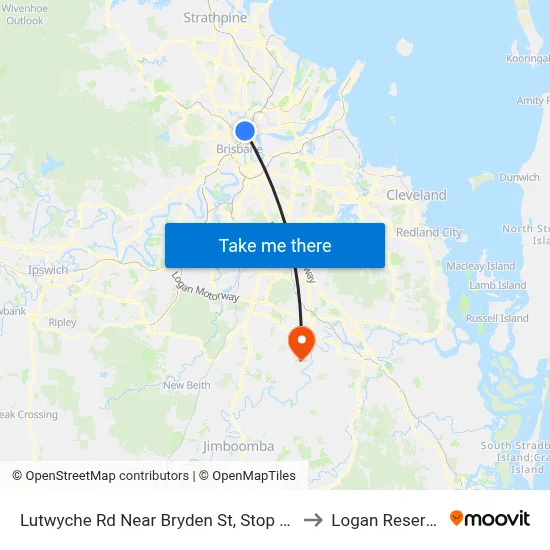 Lutwyche Rd Near Bryden St, Stop 11 to Logan Reserve map