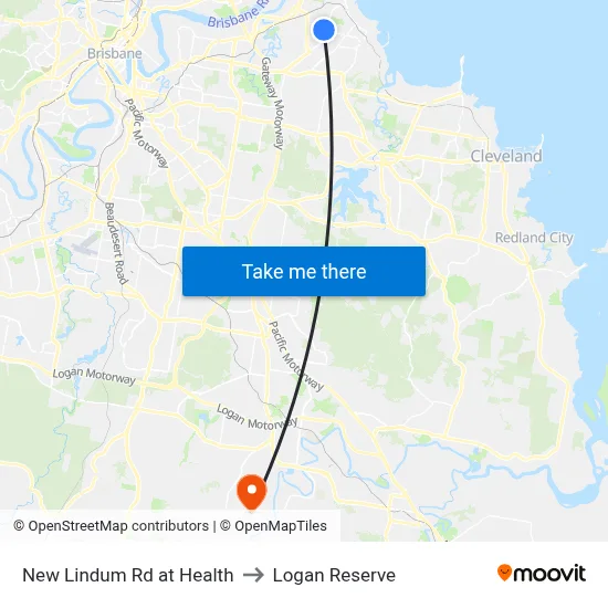 New Lindum Rd at Health to Logan Reserve map