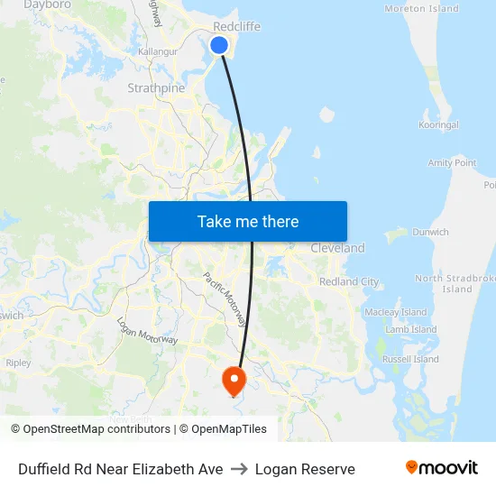 Duffield Rd Near Elizabeth Ave to Logan Reserve map