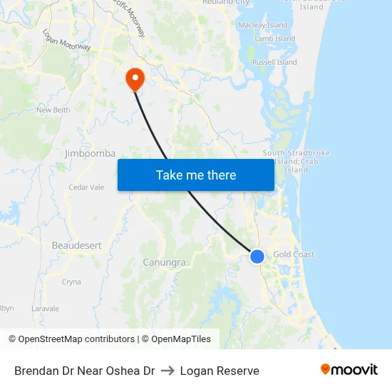 Brendan Dr Near Oshea Dr to Logan Reserve map