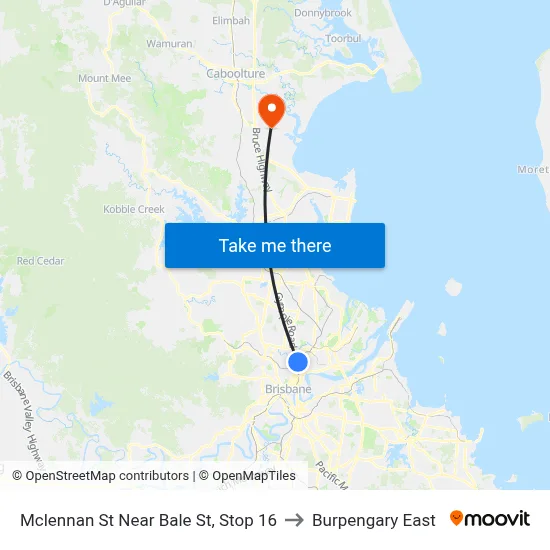 Mclennan St Near Bale St, Stop 16 to Burpengary East map
