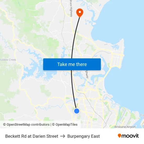 Beckett Rd at Darien Street to Burpengary East map
