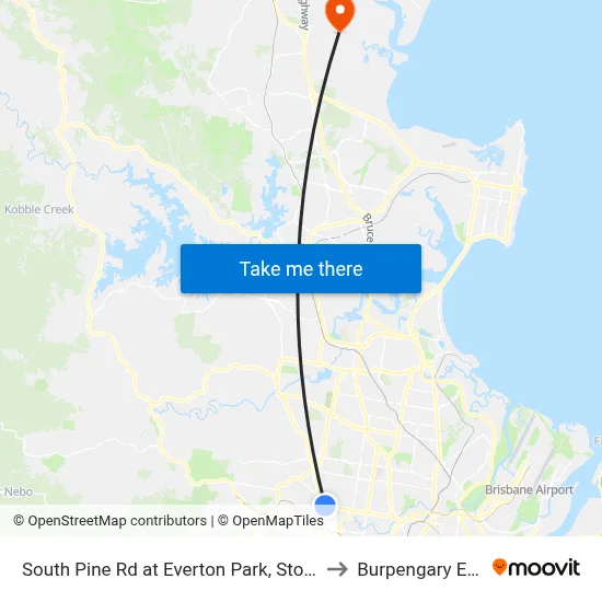 South Pine Rd at Everton Park, Stop 37 to Burpengary East map