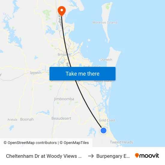 Cheltenham Dr at Woody Views Way to Burpengary East map