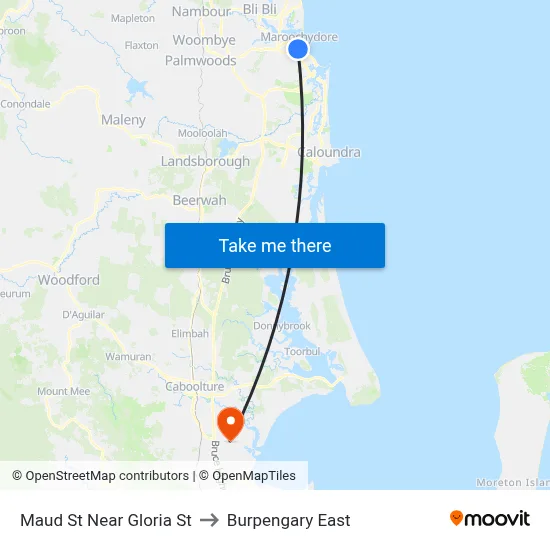 Maud St Near Gloria St to Burpengary East map