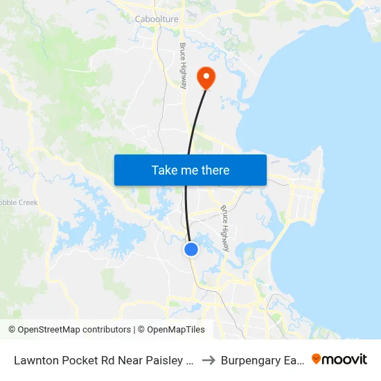 Lawnton Pocket Rd Near Paisley Dr to Burpengary East map