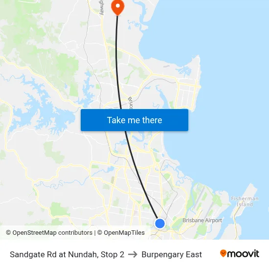 Sandgate Rd at Nundah, Stop 2 to Burpengary East map