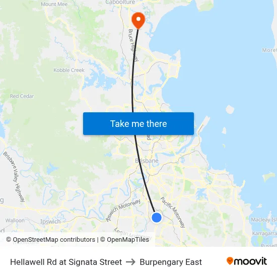 Hellawell Rd at Signata Street to Burpengary East map