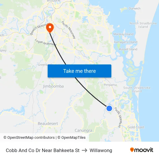 Cobb And Co Dr Near Bahkeeta St to Willawong map