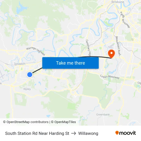 South Station Rd Near Harding St to Willawong map