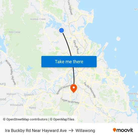 Ira Buckby Rd Near Hayward Ave to Willawong map