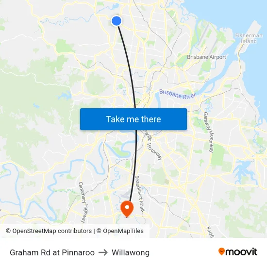 Graham Rd at Pinnaroo to Willawong map