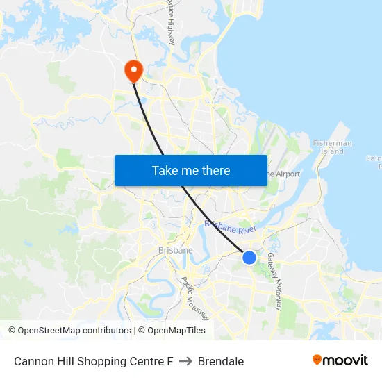 Cannon Hill Shopping Centre F to Brendale map