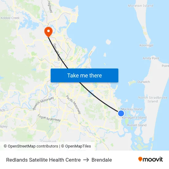 Redlands Satellite Health Centre to Brendale map