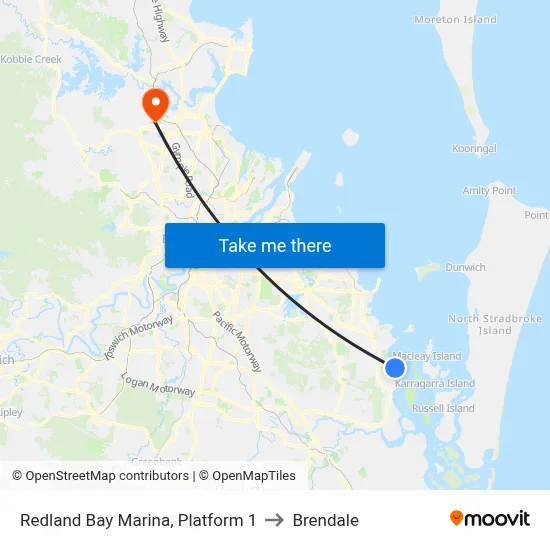 Redland Bay Marina, Platform 1 to Brendale map