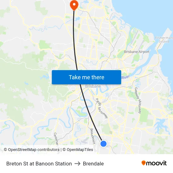 Breton St at Banoon Station to Brendale map