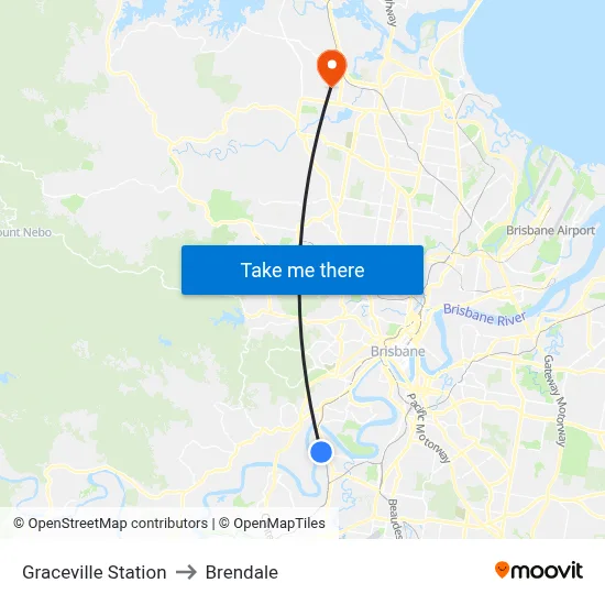 Graceville Station to Brendale map
