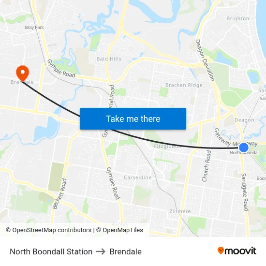 North Boondall Station to Brendale map