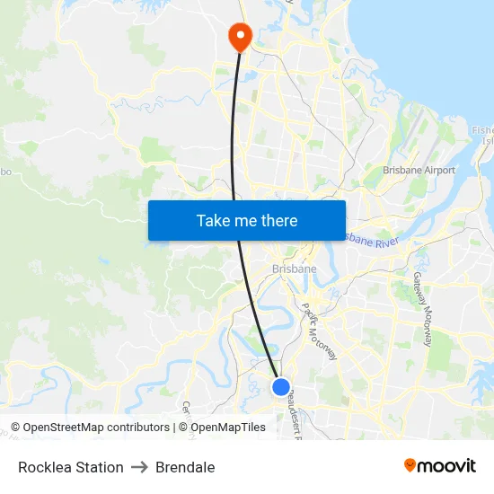Rocklea Station to Brendale map