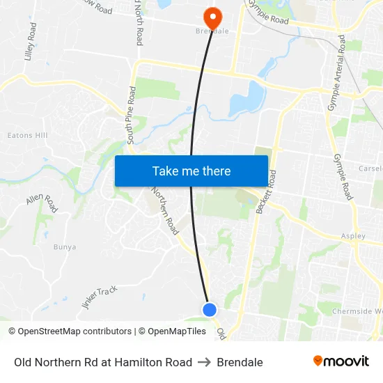 Old Northern Rd at Hamilton Road to Brendale map