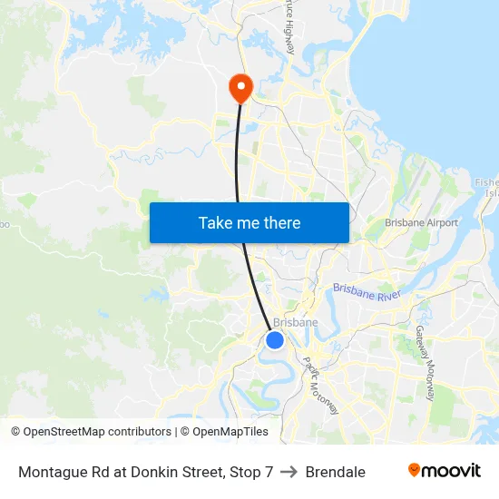 Montague Rd at Donkin Street, Stop 7 to Brendale map