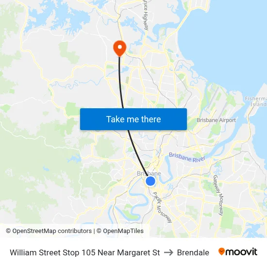 William Street Stop 105 Near Margaret St to Brendale map