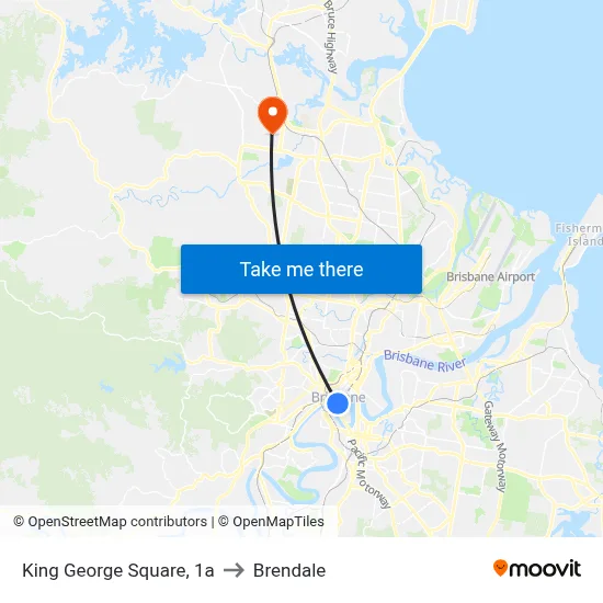 King George Square, 1a to Brendale map