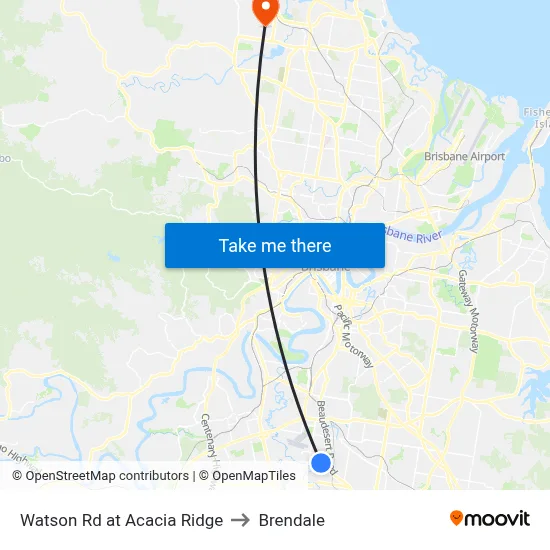 Watson Rd at Acacia Ridge to Brendale map