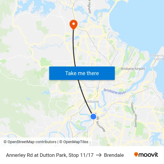 Annerley Rd at Dutton Park, Stop 11/17 to Brendale map