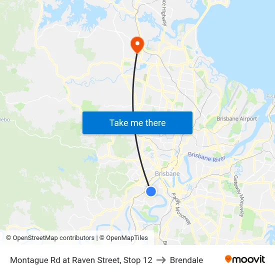 Montague Rd at Raven Street, Stop 12 to Brendale map
